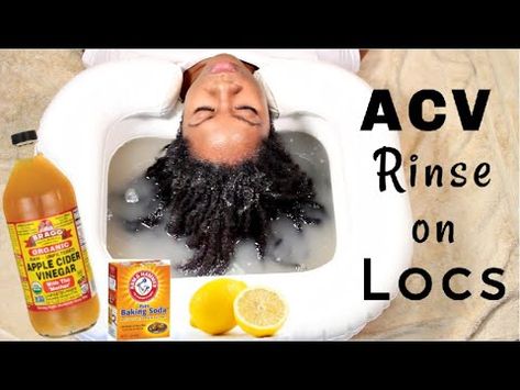 Diy Acv Hair Rinse, Acv Hair Rinse Benefits, Acv And Baking Soda For Hair, Acv Rinse For Locs, Acv Hair Rinse For Locs, Detox Locs At Home, Dreadlock Detox Recipe, Acv Rinse For Hair, How To Wash Locs At Home