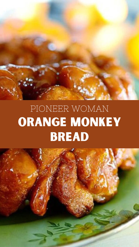 Pioneer Woman Orange Monkey Bread Orange Monkey Bread With Canned Biscuits, Orange Monkey Bread, Monkey Bread With Canned Biscuits, Pioneer Woman Desserts, Biscuit Monkey Bread, Monkey Bread Recipe Easy, Orange Monkey, Monkey Bread Recipe, Orange Rolls