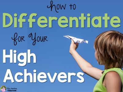 We all have students who struggle and require differentiated activities in order to access grade-level concepts, but how many of you put the same attention into differentiating for your stronger students? Here are some suggestions for how you can differentiate activities for your high achievers. Differentiation In The Classroom, Differentiated Learning, Educational Website, Bad Job, Instructional Strategies, Differentiated Instruction, Gifted Education, Plan Ideas, Teacher Tools