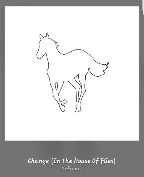 I watched you change.. in you.. Deftones Tattoo, Deftones White Pony, Coraline Tattoo, Punk Patches, Horse Posters, Animation Art Sketches, Painting Tattoo, Horse Tattoo, Poke Tattoo