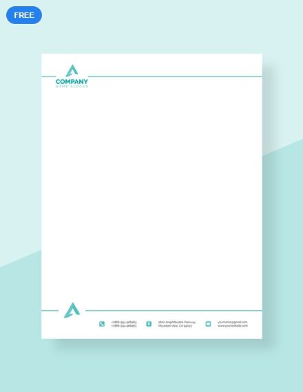 Letter Heads Design Creative, Free Letterhead Template Word, Letter Heads, Professional Letterhead Template, Letterhead Format, Letterhead Logo, Letterhead Template Word, Free Letterhead Templates, Company Letterhead Template