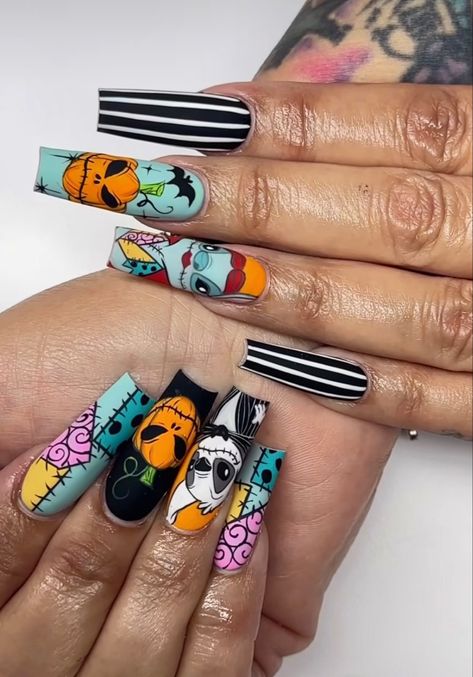 Spooky Season, Nail Inspo, Nails, Disney, Quick Saves