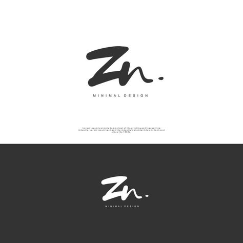 ZN Initial handwriting or handwritten logo for identity. Logo with signature and hand drawn style. Handwriting Logo Design, Hand Writing Logo, Zn Logo, Logo With Signature, Writing Logo, Initials Logo Letters, Handwritten Logo Design, Handwriting Logo, Hand Lettering Logo