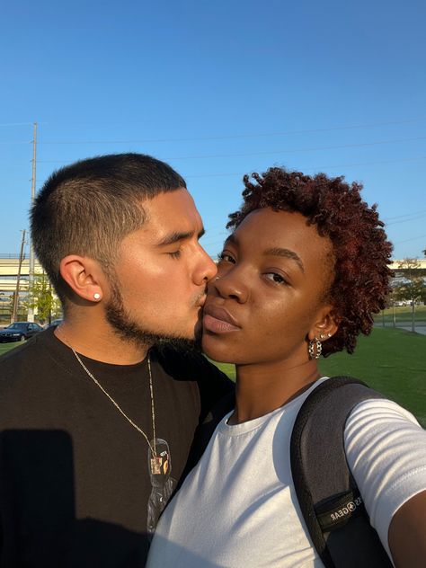 #couples #interracialcouples #love #relationships #blackgirl #blaxican #explore #aesthetic Inter Racial Couple Aesthetic, Mexican And Black Couples, Hispanic And Black Couple, Black And Mexican Couples, Biracial Couples Art, Latino Couple, Black Woman Luxury Aesthetic, Husband Goals, Mexican Couple