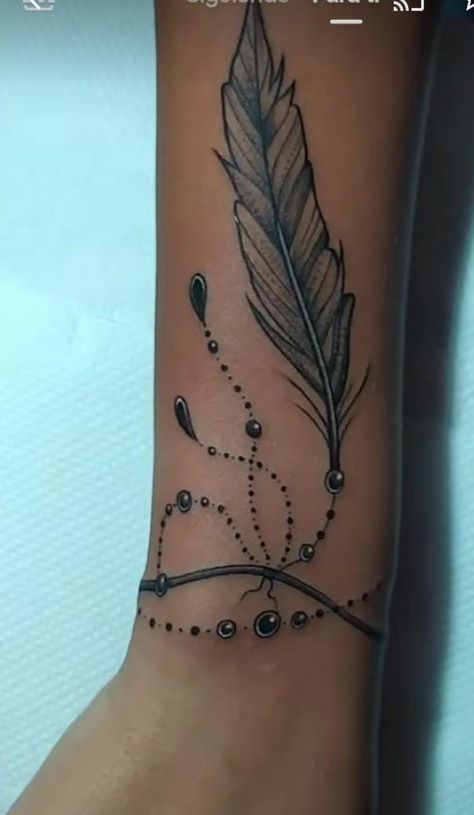 Wrist Bracelet Tattoo Unique, Female Tattoo Ideas With Meaning, Nancy Tattoo, Best Tattoo Ideas For Men, Arm Wrap Tattoo, Wrap Around Wrist Tattoos, Leg Sleeve Tattoos, Indian Feather Tattoos, Leg Tattoo Ideas