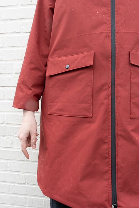 Rains Raincoat, Raincoat Pattern, Sewing Coat, Coat Sewing, Coat Pattern Sewing, Fleece Patterns, Outdoor Coats, Denim Projects, Jacket Pattern Sewing