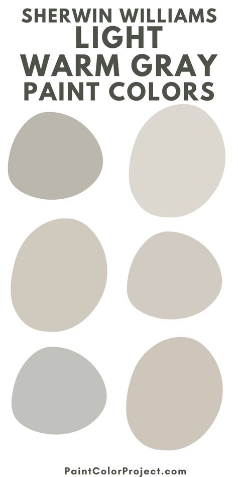 Gray Paint Colors Sherwin Williams, Warm Grey Paint Colors, Best Gray Paint, Best Gray Paint Color, Warm Gray Paint, Light Grey Paint Colors, Gray Paint Colors, Sherwin Williams Gray, Greige Paint Colors