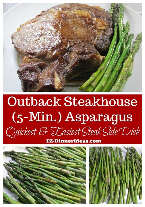 Outback Steakhouse Asparagus Restaurant Style Asparagus, Longhorn Asparagus Recipe, Steakhouse Asparagus, Keto Prep, Outback Steakhouse Recipes, How To Make Asparagus, Asparagus Recipes Oven, Steakhouse Recipes, Veggie Ideas