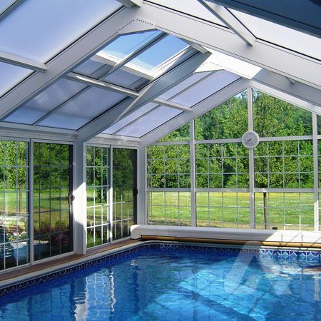 A great way to look after your children and pets is by installing a pool enclosure - 5 Reasons to Use Pool Enclosures for Your Home Improvement..   #gardens #swimmingpool  #pools #Fence  #outdoorliving #homedecor #decorating  #poolparty #Summer2019 Indoor Pool House, Swimming Pool Enclosures, Indoor Swimming Pool Design, Moderne Pools, Inside Pool, Indoor Pool Design, Piscina Interior, Residential Pool, Indoor Swimming Pool