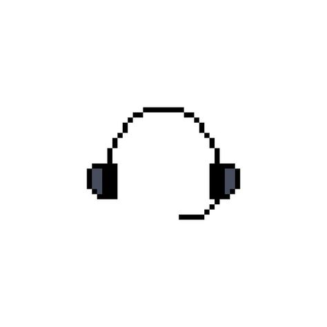 This is my first pixel art I drew #headphne #pixelart #design #music #sound #GoPIXcreative Pixel Art Black Background, Pixel Art Black, Pixel White, Gif Pixel, Art Black Background, Cute Pixel Art, Music Sound, Phone Icon, Aesthetic Icon