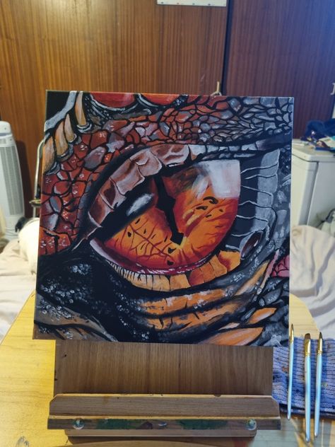 Dragon Painting Ideas On Canvas, Dragon Eye Painting, Dragon Acrylic Painting, Dragon Paintings, Drawing Workshop, Dragon Painting, Rainbow Dragon, Sketchbook Painting, Large Canvas Painting