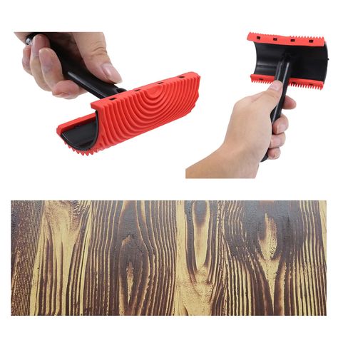 Feature:1. MAIN PURPOSE: Wood grain painting tool can be used for wall printing and making various flower patterns to simulate exquisite wood grain. 2. EASY CLEANING: The wood grain knurling tool can be used on almost any flat surfaces, easy to clean, and can be reused after cleaning. 3. ELASTIC RUBBER: These knurling tools are made of soft rubber, with good elasticity, no deformation, and will not damage the surfaces. 4. SPECIFICATIONS: Including 3pcs brush heads of different specifications, which can meet different wood pattern painting requirements. 5. WIDE APPLICATION: These wood graining tools are suitable for home furniture decoration or DIY woodworking, convenient and practical. Specification: Item Type: Wood Graining Tool Product Material: Rubber Product Weight: Approx. 125g / 4.4o Wood Graining Tool, Wood Grain Tool, Wood Grain Painting, Graining Tool, Grain Painting, Painting Tool, Pattern Painting, Wood Pattern, Roller Brush