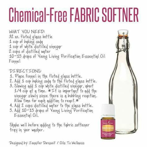 Fabric Softener Doterra Purify, Essential Oils For Laundry, Purification Essential Oil, Young Living Essential Oils Recipes, Diy Essentials, Essential Oils Cleaning, Homemade Gravy, Yl Essential Oils, Living Essentials Oils