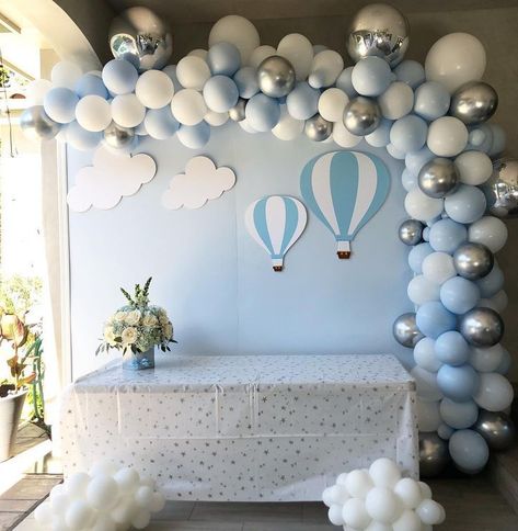 Theme Bapteme, Babyshower Party, Idee Babyshower, Baby Shower Decorations For Boys, Baby Shower Inspiration, Elephant Baby Showers, Boy Baby Shower Themes, Boy Decor