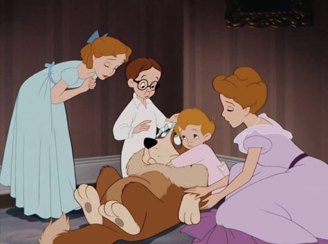 "Poor Nana!" Mary Darling, Peter Pan 1953, Peter Pan And Tinkerbell, Disney Mom, Disney Dogs, Disney Favorites, Old Disney, Disney Aesthetic, Disney Lover