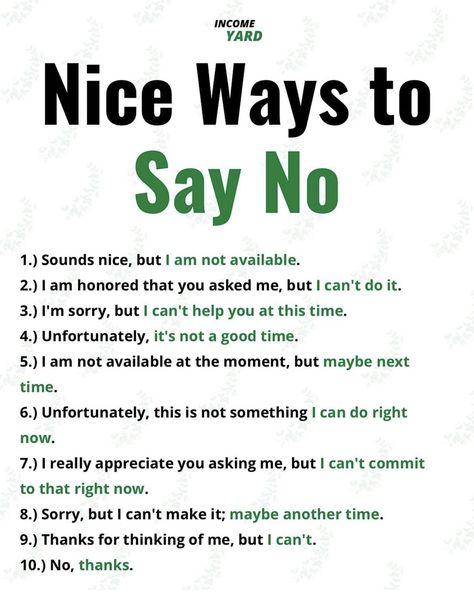 Ways To Say No, Ways To Say Said, Good Leadership Skills, Ielts Tips, Growth Business, Psychological Facts Interesting, Ebook Promotion, Psychology Says, Executive Assistant