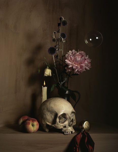 Memento Mori Art, Vanitas Paintings, Vanitas Vanitatum, Dark Academia Decor, Danse Macabre, Momento Mori, Still Life Photos, A Skull, Chiaroscuro