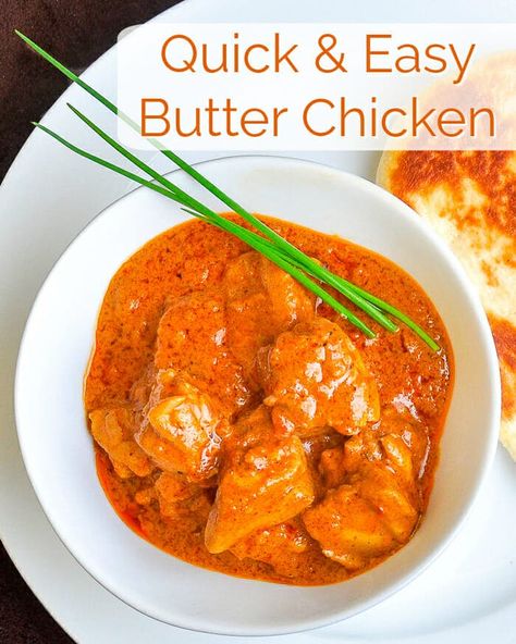 Quick & Easy Homemade Butter Chicken. A simplified version of the Indian take-out classic Butter Chicken; deeply flavourful, rich and spicy without an overwhelming amount of heat. Beef Samosa Recipe, Easy Homemade Butter, Homemade Butter Chicken, Easy Butter Chicken, Make Butter, Rock Recipes, Making Butter, Easy Butter, Butter Chicken Recipe