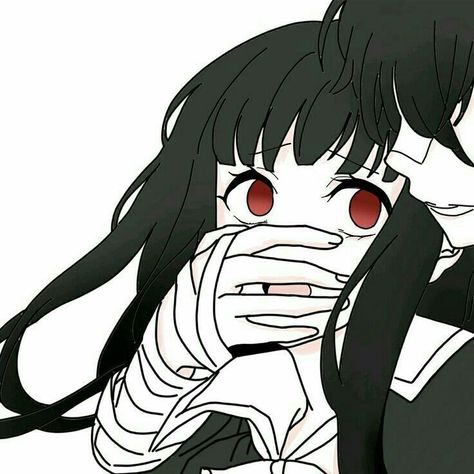 ~matching icons~ Red Eyes, An Anime, Matching Icons, Black Hair, Red, Hair, Anime, Black