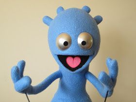 Brand new puppet Alien rod puppet. CLICK HERE  to see more photos on Ebay Rod Puppet, Types Of Puppets, Custom Puppets, Puppet Making, Puppet Theater, Hand Puppets, Happy People, Character Design Inspiration, Puppets