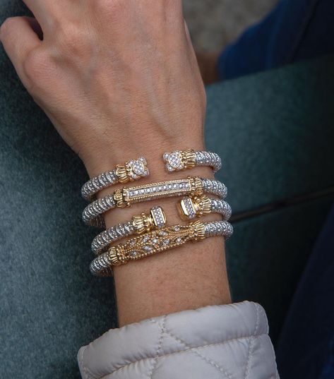 VAHAN Jewelry’s Instagram photo: “There is a science to stacking VAHAN bracelets. What you’ll need is your imagination and an eye for your style. We’ll take care of the rest…” Vahan Bracelets, Vahan Jewelry, An Eye, Take Care, Your Style, Science, Instagram Photo, Beauty, Instagram