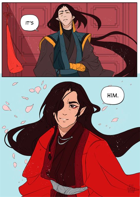 2/2 Comic made in collaboration with the one and only @naamahbeherit :D Thank you so much for writing this story, it was an... Hualian Comic, Scum Villain's Self-saving System, Fall From Grace, Art Idea, Heaven's Official Blessing, The One And Only, I'm A Simp, White Cat, One And Only