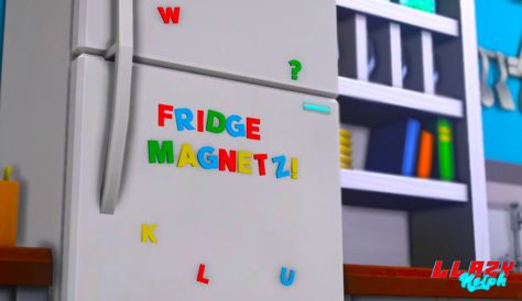 Cc Letter, Fridge Decor, Sims 4 Body Mods, Tumblr Sims 4, Pc Parts, Sims 4 Cc Furniture, Sims 4 Collections, Magnetic Wall, Welcome To The Party