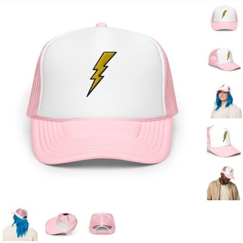 Preppy Pink Lightning Bolt Foam Trucker Hat https://preppyoutfit.com/products/preppy-pink-lightning-bolt-foam-trucker-hat #preppyhats #preppypink #preppycap #preppyhat #preppyoutfit #preppysummer #summerhatpreppy Preppy Pink Lightning Bolt, Preppy Caps, Preppy Hat, Pink Lightning Bolt, Pink Lightning, Preppy Fits, Preppy Pink, Preppy Summer, Preppy Outfit