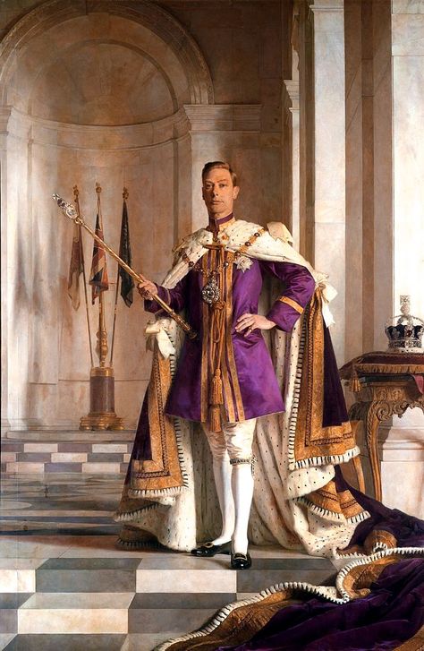 Coronation Robes, King George Vi, King George V, Elisabeth Ii, Rms Titanic, British Monarchy, George Vi, Colour Purple, British History