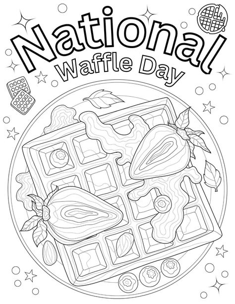 National Waffle Day, Fun Printable Activities, Waffle Day, Free Printables For Kids, Summer Cooking, Fun Printable, Budget Printables, Activities For Children, Printables For Kids