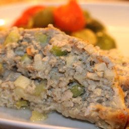 Rachael Ray's Turkey and Stuffing Meatloaf Rachael Ray Turkey Meatloaf, Turkey Stuffing Meatloaf, Turkey And Stuffing Meatloaf, Stuffing Meatloaf, Turkey And Stuffing, Turkey Dressing, Rachel Ray Recipes, Turkey Meatloaf Recipes, Rachael Ray Recipes