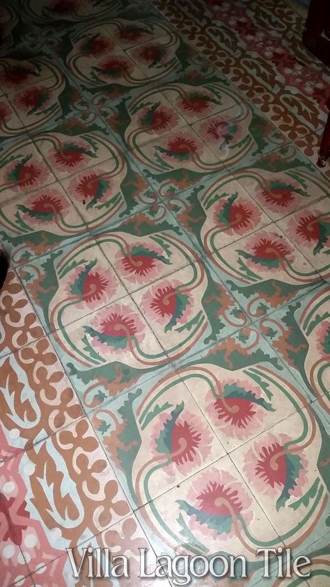 Cuban Decor, Cuban Tile, Tile Bedroom, Cement Tile Floor, Tiles Designs, Gimme Shelter, Tiled Floors, Cuban Art, Mediterranean Style Home