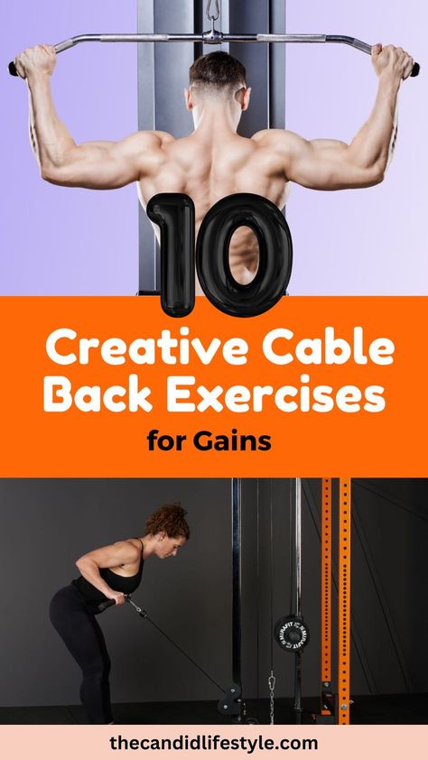 Creative Cable Back Exercises for Gains Cable Back Exercises, Back Cable Workout, Straight Arm Pulldown, Machine Workouts, Cable Machine Workout, Back Workout Routine, Back Strength, Back Workouts, T Bar Row