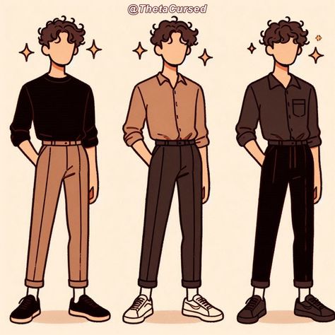 Mexican Outfit Ideas For Men, Cute Guy Outfits, Guy Outfits Aesthetic, Academia Aesthetic Outfit Men, Academia Aesthetic Outfit, Dark Academia Outfits, Cartoon Body, Cats Art Drawing, Mens Fashion Illustration