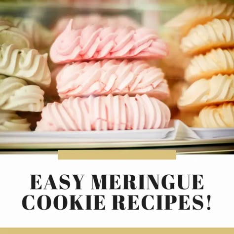 Meringue Powder Recipes, Easy Meringue Recipe, Easy Meringue Cookies, Kisses Cookies, Meringue Pops, Easy Meringues, Kiss Cookie Recipe, Meringue Cookie Recipe, Meringue Cookie