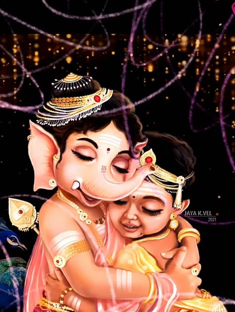 Subramanya Swamy And Ganesh, English Colours, Das Mahavidya, Baby Murugan Paintings, Subramanya Swamy, Ganesh Ji Images, Ganpati Bappa Photo, Ganesh Art Paintings, Winnie The Pooh Pictures