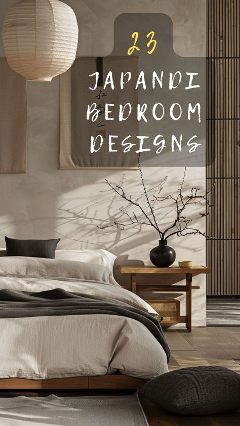 Discover Japandi Bedroom Elegance! Explore 23 Japandi Bedroom Designs That Blend Japanese Minimalism With Scandinavian Functionality For A Serene Space. Ready To Transform Your Bedroom? Click To See More And Embrace Calmness! 🌿🛏️#JapandiStyle #BedroomDesign #MinimalistDecor #EmbraceCalm #HomeInspiration Japanese Minimalism Interior, Japanese Bedroom Aesthetic, Japan Bedroom, Japanese Bedroom Ideas, Japandi Style Bedroom, Japandi Bedroom Ideas, Japandi Bedroom Design, Japanese Style Bedroom, Japandi Bedroom