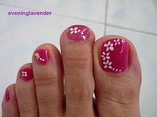 flowering pedi Pedicure Ideas Simple, Spring Pedicure Ideas, Spring Pedicure, Diy Pedicure, Pedicure Ideas, Cute Toe Nails, Pedicure Designs, Toe Nail Designs, Pedicure Nail Art