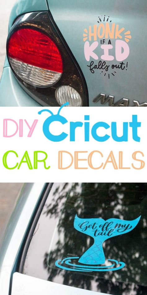 Ordering custom decals can get expensive, but now you can make them yourself. Learn how to make your own DIY Cricut Car Decals easily. Cricut Car Decals, Kids Falling, Cricut Decals, Wine Bottle Diy Crafts, Cricut Projects Beginner, Wine Bottle Diy, Cricut Craft Room, Diy Cricut, Cricut Tutorials