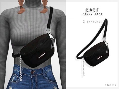 East Fanny Pack Sims 4 Fanny Pack, Ts4 Cc Accessories, Cc Accessories, Alpha Cc, Die Sims 4, Sims 4 Cc Shoes, Sims 4 Download, Pelo Sims, Sims 4 Game Mods