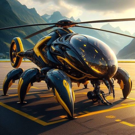 Futuristic Aircraft, Trip To Canada, Luxury Helicopter, Concept Vehicles Sci Fi, Futuristic Cars Design, Fantasy Cars, Luxury Private Jets, Space Ship Concept Art, Flying Vehicles