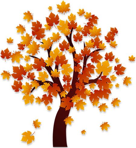 Fall Clip Art, Cartoon Trees, Clip Art Library, Beautiful Pumpkins, Fall Tree, Tree Clipart, Autumn Tree, Creative Background, Falling Leaves