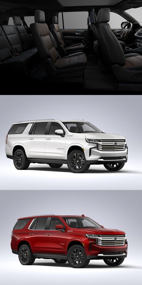 Here's How Much A Fully-Loaded 2021 Chevrolet Suburban And Tahoe Will Cost. Online configurators for Chevrolet's new full-size SUVs are now live. 2023 Suburban, 2023 Chevy Suburban High Country, Suburban Car, Blacked Out Suburban, Chevrolet Suburban 2023, White Chevy Suburban, Chevrolet Suv, 2021 Chevy Tahoe, Spirit Fanfic