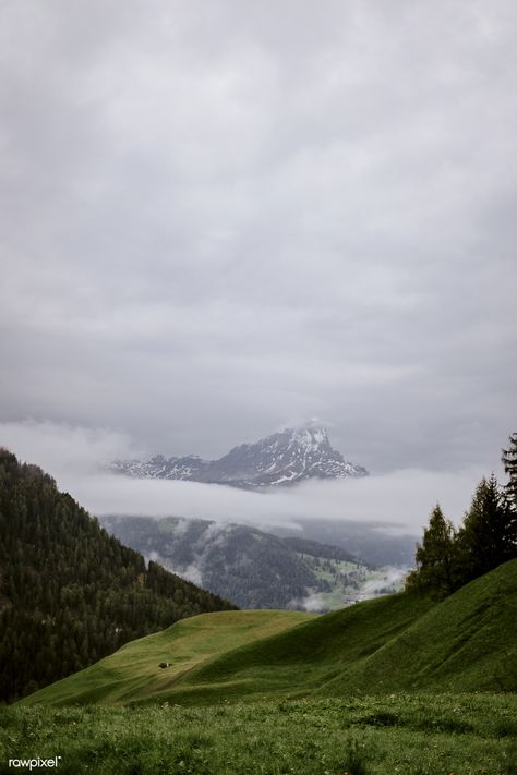 Rural mountain range in a cloudy day | free image by rawpixel.com / eberhard grossgasteiger Mountains With Clouds, Grass Scenery, Grassy Mountains, Green Aesthetic Mountain, Green Mountain Photography, Cloudy Mountains, Cloudy Mountain Aesthetic, Interactive Media, Fruit Wallpaper