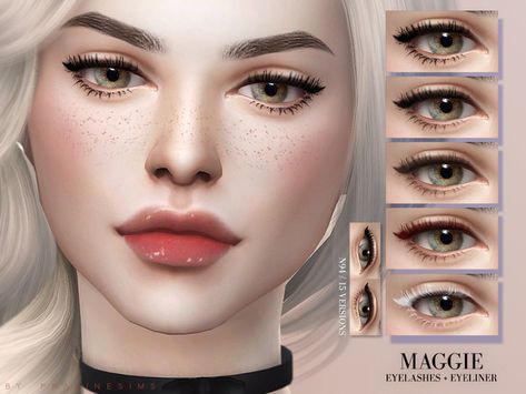 Pralinesims' Maggie Eyelashes + Eyeliner N94 Sims 4 Kijiko Eyelashes Skin Detail, Kijiko Eyelashes Sims 4 Skin Details, Sims 4 Mods Makeup Eyelashes, Sims 4 Cc Face Details Eyelashes, Sims 4 Cc Eyelashes Kijiko, Sims 4 Cc Skin Details Eyelashes, Sims 4 Cc Makeup Eyelashes, Sims 4 Cc Eyelashes, Praline Sims