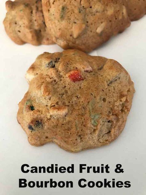 Bourbon Cookies, Fruitcake Cookies, Fruit Cake Cookies, Baking Soda Water, Fruit Cookies, Recipes Christmas, Candied Fruit, Cookies Recipes, Cookies Recipes Christmas