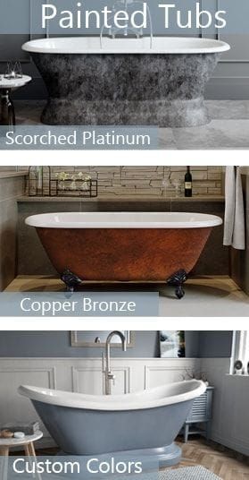 Clawfoot Tub Paint Ideas, Claw Tub Bathroom Ideas, Painted Clawfoot Tub, Large Clawfoot Tub, Tub Bathroom Ideas, Tub Paint, Custom Bathtub, Claw Tubs, Clawfoot Tubs