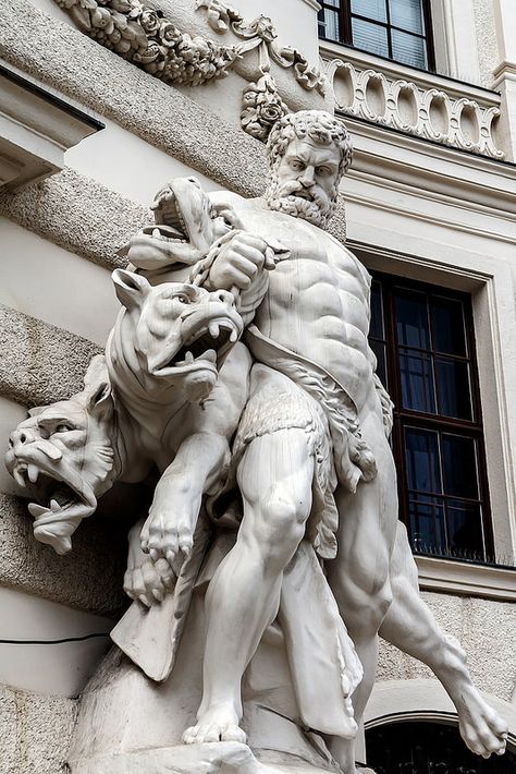 blackmagic Hofburg Palace Vienna, Hercules Statue, Hercules Tattoo, Hades 2, Hofburg Palace, Labors Of Hercules, Ancient Greek Sculpture, Statue Tattoo, Istoria Artei