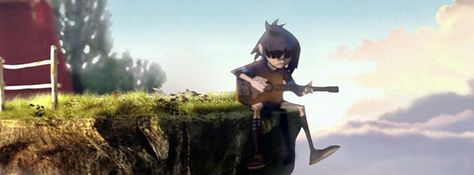 The Gorillaz - the band responsible for saving my soul and healing my heart. Gorillaz Twitter Header, Gorillaz Gif Banner, Noodle Banner Gorillaz, Gorillaz Banner, Facebook Header, Gorillaz Fan Art, Mind Thoughts, Monkeys Band, Twitter Header Aesthetic