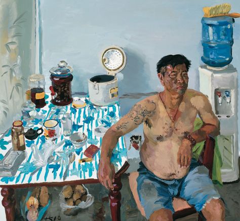 Liu Xiaodong Liu Xiaodong, Chinese Contemporary Art, Art Chinois, Arte Inspo, A Level Art, Exhibition Poster, Art Studies, Funky Art, Art Collector